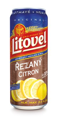 Obrázek Litovel Nealko řezaný citron 0,5l