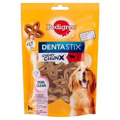Obrázek Pedigree DentaStix Chewy Chunx doplňkové krmivo pro dospělé psy 15 kg+ 68g