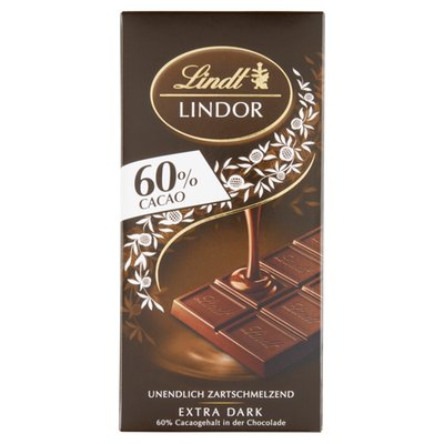 Obrázek Lindt Lindor Hořká čokoláda s jemnou náplní 100g