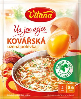 Obrázek Vitana Už jen vejce Kovářská polévka s uzenou chutí 40g