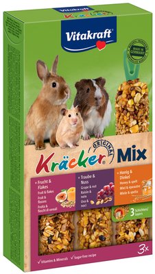 Obrázek Kräcker Mix hlodavec ovoce - ořechy - med 3ks