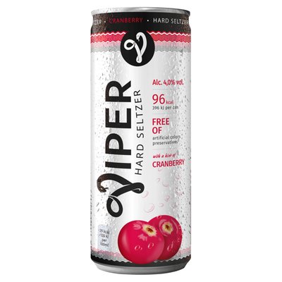 Obrázek VIPER CRANBERRY PLECH 0,33L