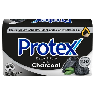 Obrázek Protex Charcoal tuhé mýdlo s přirozenou antibakteriální ochranou 90g