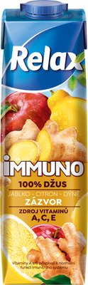 Obrázek Relax immuno 100% jablko-citron-dýně-ZÁZVOR​ 1L TS