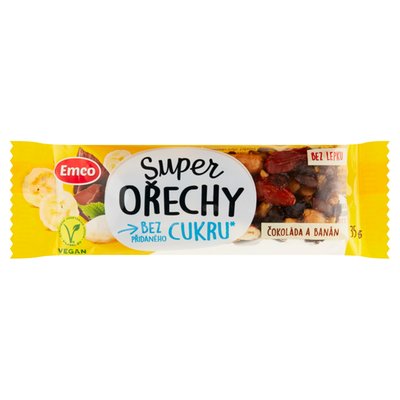Obrázek Emco Super ořechy čokoláda a banán 35g