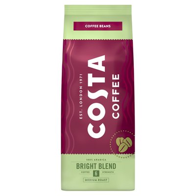 Obrázek Costa Coffee Bright Blend Medium Roast pražená zrnková káva 500g