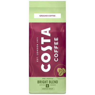 Obrázek Costa Coffee Bright Blend Medium Roast pražená mletá káva 200g