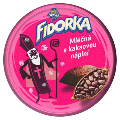 Obrázek Opavia Fidorka Mléčná s kakaovou náplní 30g
