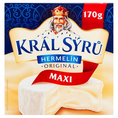 Obrázek Král Sýrů Hermelín originál maxi 170g