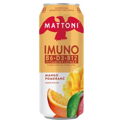 Obrázek Mattoni Imuno mango pomeranč jemně perlivá 0,5l 