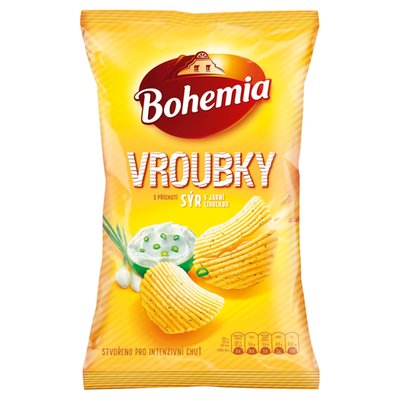 Obrázek Bohemia Vroubky s příchutí sýr s jarní cibulkou 130g