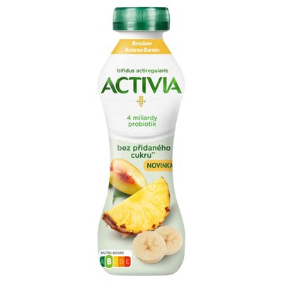 Obrázek Activia Zakysaný nápoj s bifidokulturou broskev, ananas a banán 270g