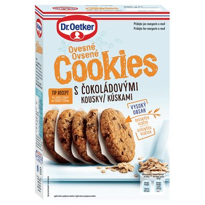 Obrázek Dr. Oetker Cookies ovesné s čokoládovými kousky (směs na přípravu) 300g