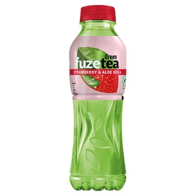 Obrázek FuzeTea Green Ice Tea Strawberry & Aloe Vera 500ml