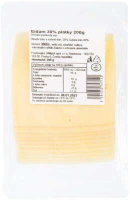Obrázek Eidam30% plátky 200g