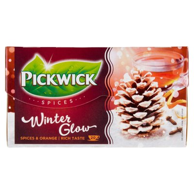 Obrázek Pickwick Winter Glow černý čaj aromatizovaný s kořením a pomerančovým oplodím 20 x 2g (40g)