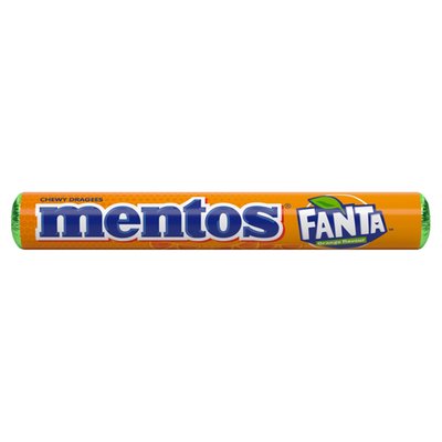 Obrázek Mentos Fanta dražé se žvýkací náplní s pomerančovou příchutí 37,5g