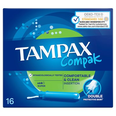 Obrázek Tampax Compak Super Tampony S Aplikátorem16 ks