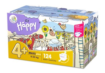 Obrázek Bella Baby Happy Maxi Plus Box á 62 ks x 2 ks