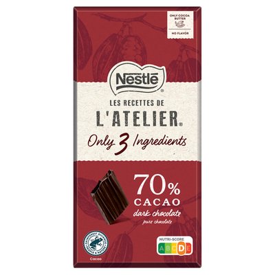 Obrázek NESTLÉ ATELIÉR Extra hořká čokoláda 70% 100g