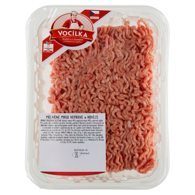 Obrázek ŠETŘÍME JÍDLEM: VOCÍLKA Mělněné maso vepřové a hovězí 0,600kg