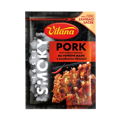 Obrázek Vitana Pork sypký kořenicí přípravek na vepřové maso s kouřovou příchutí 23g