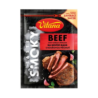 Obrázek Vitana Beef sypký kořenicí přípravek na hovězí maso s kouřovou příchutí 23g