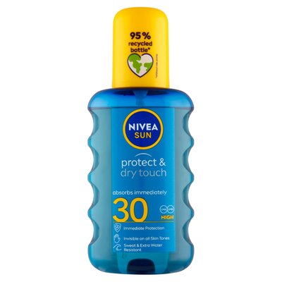 Obrázek Nivea Sun Protect & Dry Touch neviditelný sprej na opalování OF 30 200ml