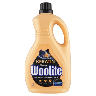 Obrázek Woolite Keratin Therapy Darks Denim Black tekutý prací přípravek s keratinem 45 praní 2,7l