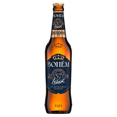 Obrázek Krušovice Bohém 37 pivo ležák světlý 500ml