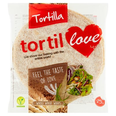 Obrázek Tortilla placky z celozrnné pšeničné a žitné mouky 4 x 60g (240g)