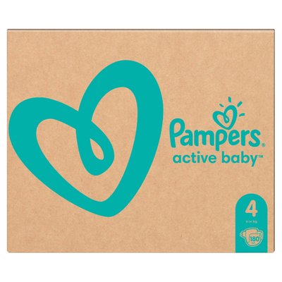 Obrázek Pampers Active Baby Plenky Velikost 4 X180, 9kg-14kg
