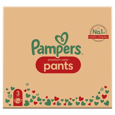 Obrázek Plenkové Kalhotky Pampers Premium Care Velikost 3, 144 Kusů, 6kg-11kg