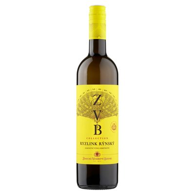 Obrázek Zámecké Vinařství Bzenec Collection Ryzlink rýnský jakostní víno odrůdové bílé suché 0,75l