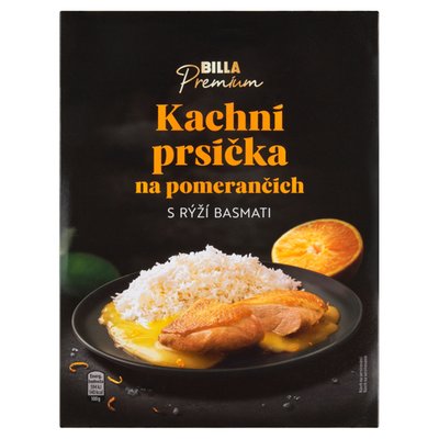 Obrázek BILLA Premium Kachní prsíčka na pomerančích s rýží basmati 400g