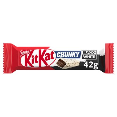 Obrázek KitKat Chunky black & white tyčinka s kakaovou náplní v bílé polevě 42g