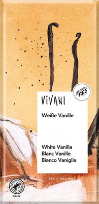 Obrázek Bio bílá čokoláda s vanilkou VIVANI 80 g